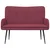 Sofa za dvije osobe boja crnog vina 115 x 61 x 87 cm Tkanina