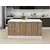 Hanah Home kuhinjsko ostrvo Alvinka 20252, 180 cm, belo / dore