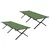 Sklopivi kamperski krevet 2 pcs Zelena 210 x 80 x 46 cm