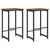 vidaXL Barski stol 2 pcs Star les 40 x 32 x 74 cm Inženirski les