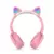 Bluetooth slusalice Cat Pot it roze