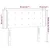 LED uzglavlje plavo 83x16x78/88 cm od tkanine