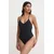 Nike Ženski jednodelni kupaći T-Back One Piece NESSE244-001, Crni