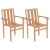 3-dijelni bistro set od masivne tikovine