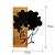 Aberto Design Zidna dekoracija African Woman, 35x3x50 cm, Crna