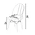 HANAH HOME Set 4 stolice Ritim Black Brown