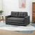 Homestar Sofa postelja za 2 osebi 1475x75x85 cm siva