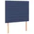 Vidaxl Box spring postelja z vzmetnico LED modra 90x200 cm blago