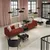 LILLEHEM Modul. sofa 4-sed s pom. stočićem, Gunnared smeđe-crvena/metal