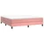 Vidaxl Box spring postelja z vzmetnico roza 180x200 cm žamet