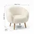 Lida - White White Wing Chair