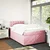VIDAXL Box spring postelja z vzmetnico roza 120x200 cm žamet