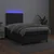 Vidaxl Box spring postelja z vzmetnico LED črna 120x200cm umetno usnje