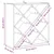 Stalak za vino 2 pcs Bijelo 62 x 25 x 62 cm Čvrsto borovo drvo