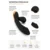 KUNERT Premium sesalni vibrator za stimulacijo klitorisa na USB, črn