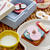 Igralni set lunch box THYRA, set 12 kosov, modra, les, Bloomingville