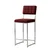 Hanah Home barska stolica Retro 66, bordo tkanina od poliestera i lana