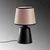 Opviq Stona lampa Drop-15492, Crno-bež