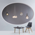 Bessagi Home Stol Rocksi, Temno Siva