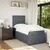 vidaXL Box spring postelja z vzmetnico temno siva 100x200 cm žamet