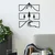 Set dekorativnih metalnih zidnih dodataka Naturaleza -3 - M399 Crni (3 komada)