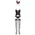 Sexy kostim Bunny crne boje - S/M