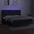 Vidaxl Box spring postelja z vzmetnico LED črna 200x200 cm blago