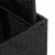 Vrtni stol crni 90 x 55 x 71 cm od poliratana i bagremovog drva