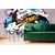 Tapeta modro graffiti oko - 98x66