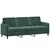 3-dijelni set sofa tamnozeleni baršunasti