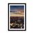 Plakat s paspartujem pogled z letala na Tower Bridge - 30x45 silver