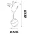 Igrača za mačke elektronska Magic ball 7cm Flamingo - Mačje igrače - Plastika