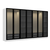 Hanah home Ormar Kale 315x210x52cm Belo-Crni