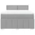Vidaxl Box spring postelja z vzmetnico svetlo siva 140x200 cm blago