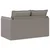 vidaXL Kavč Taupe 195 x 82 x 85 cm Kovina