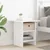 vidaXL Nočna omarica 2 pcs Bela 41 x 40 x 45 cm Konstruiran les