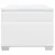 Vidaxl Box spring postelja z vzmetnico bela 80x200 cm umetno usnje