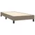 Vidaxl Box spring postelja z vzmetnico taupe 90x190 cm blago