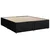 vidaXL Box spring postelja z vzmetnico črna 180x200 cm blago