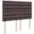 Vidaxl Box spring postelja z vzmetnico temno rjava 160x200 cm blago