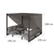 Blumfeldt Havanna Pavillon & Lounge-Set, 270x230x270cm, 4 dvojni sedeži, antracit siva - Blumfeldt
