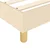 vidaXL Box spring posteljni okvir krem 160x200 cm blago