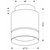 LED plafonsko svetlo TUBA LED/12W/230V