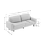 Atelier del Sofa Trosed Sparrow 3, 223x89x87cm, Sivi
