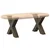 Noge za klub stolić u obliku slova X, 2 kom, prirodni čelik, 50 x (42-43) cm, čelik