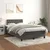 vidaXL Box spring postelja z vzmetnico temno siv 120x190 cm žamet