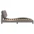Vidaxl Posteljni okvir brez vzmetnice Hvar taupe 140x190 cm blago