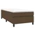Vidaxl Box spring postelja z vzmetnico temno rjava 90x200 cm blago