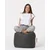 Atelier del Sofa Lazy bag Square Pouf Fume, Sivi