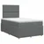 vidaXL Postelja boxspring z vzmetnico Temno siva 120 x 190 cm Blago
